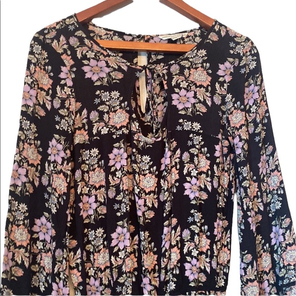 American Eagle Outfitters Floral Print Shorts Romper - Picture 2 of 13